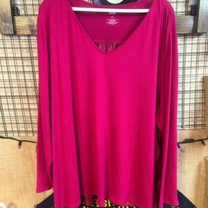 Evri Women’s Fuchsia Sweater 4X